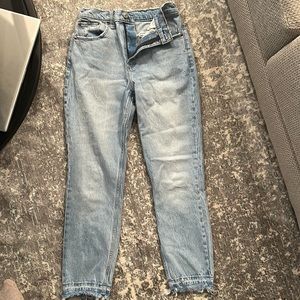 Abercrombie and Fitch high waisted distressed jeans